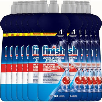 Finish Glansspoelmiddel Regular - 12x170 Afwasbeurten - 12x800 ml