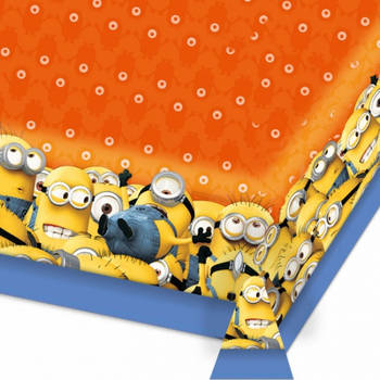 Minions party verjaardag tafelkleed - herbruikbaar - 180 x 120 cm - Feesttafelkleden