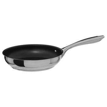 Koekenpan - Alle kookplaten geschikt - zilver/zwart - dia 24 cm - Koekenpannen
