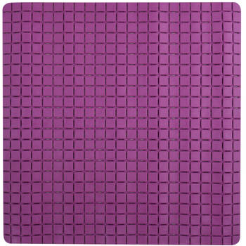 MSV Douche/bad anti-slip mat badkamer - rubber - paars - 54 x 54 cm - Badmatjes