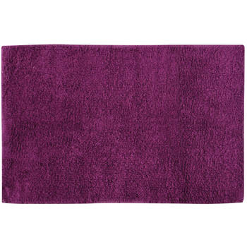 MSV Badkamerkleedje/badmat voor op de vloer - paars - 45 x 70 cm - Badmatjes