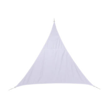 Polyester schaduwdoek/zonnescherm Curacao driehoek wit 2 x 2 x 2 meter - Schaduwdoeken