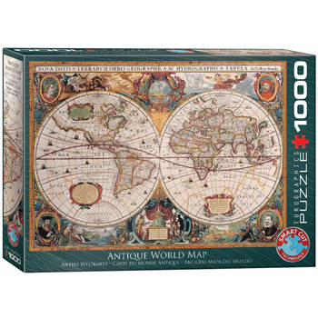 Eurographics Orbis Geographica World Map (1000)