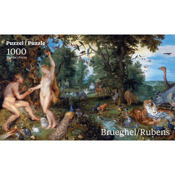 Puzzelman Paradijs - Peter Paul Rubens/Jan Brueghel de oude (Mauritshuis) (1000)