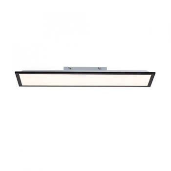 Paul Neuhaus Plafondlamp Flat 80 x 25 cm zwart