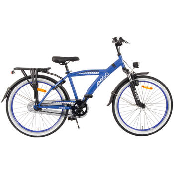 AMIGO Jongensfiets Roady 24 Inch 38,5 cm Jongens Terugtraprem Blauw