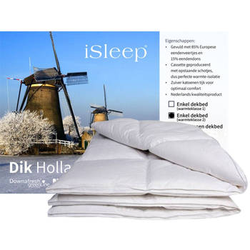 iSleep Dekbed 15% Dons - Warmteklasse 2 - 2-Persoons 200x200 cm