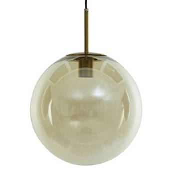 Light and Living hanglamp - brons - glas - 2958785