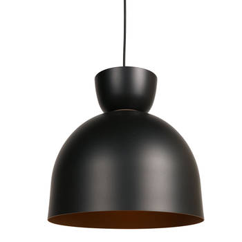 Mexlite hanglamp Skandina - zwart - metaal - 35,5 cm - E27 fitting - 3683ZW