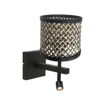 Steinhauer wandlamp Stang - zwart - metaal - 3701ZW