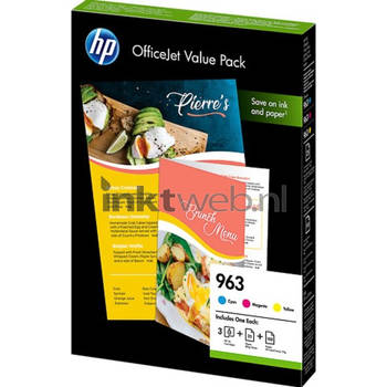 HP 963 Officejet Value pack kleur cartridge
