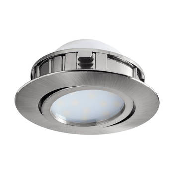 EGLO PINEDA Inbouwlamp - LED - 8.4 cm - Nikkelmat