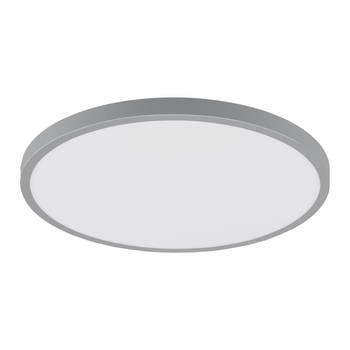 EGLO Fueva 1 plafondlamp - rond slim design - LED - Ø 40 cm - Zilver/Wit