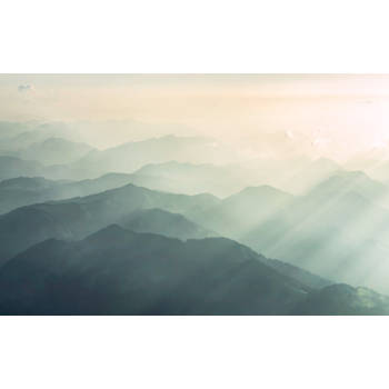 Fotobehang - Hazy Hills 400x250cm - Vliesbehang