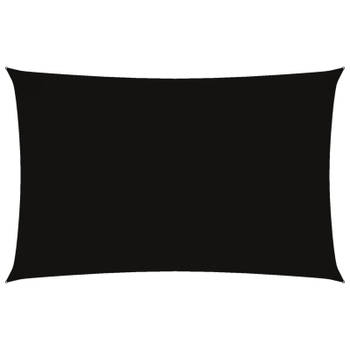 vidaXL Zonnescherm rechthoekig 2,5x5 m oxford stof zwart