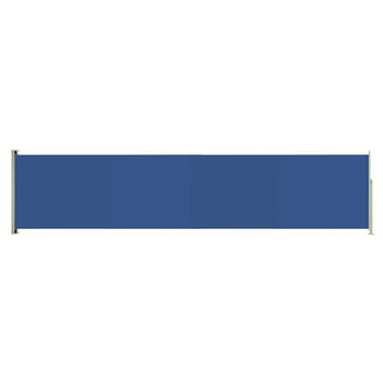 vidaXL Tuinscherm uittrekbaar 140x600 cm blauw