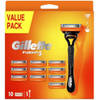 Gillette Fusion scheersysteem + 10 navulmesjes