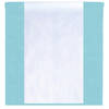 Feest tafelkleed met loper op rol - lichtblauw/wit - 10 meter - Feesttafelkleden