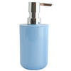 MSV Zeeppompje/dispenser Porto - PS kunststof - pastel blauw - 7 x 16 cm - 260 ml - Zeeppompjes