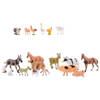Plastic boerderij diertjes 60x stuks - Speelfigurenset