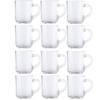 12x Glazen voor thee/koffie 250 ml - Koffie- en theeglazen