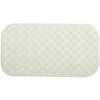 MSV Douche/bad anti-slip mat badkamer - rubber - wit - 36 x 65 cm - Badmatjes