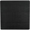 MSV Douche/bad anti-slip mat badkamer - rubber - zwart - 54 x 54 cm - Badmatjes