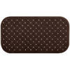 MSV Douche/bad anti-slip mat badkamer - rubber - bruin - 36 x 76 cm - Badmatjes