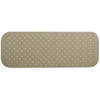 MSV Douche/bad anti-slip mat badkamer - rubber - beige - 36 x 97 cm - Badmatjes