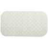 MSV Douche/bad anti-slip mat badkamer - rubber - wit - 36 x 76 cm - Badmatjes