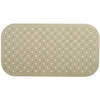 MSV Douche/bad anti-slip mat badkamer - rubber - beige - 36 x 76 cm - Badmatjes