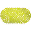 MSV Douche/bad anti-slip mat - badkamer - pvc - limegroen - 39 x 99 cm - Badmatjes