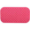 MSV Douche/bad anti-slip mat badkamer - rubber - fuchsia roze - 36 x 65 cm - Badmatjes