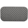 MSV Douche/bad anti-slip mat badkamer - rubber - grijs - 36 x 76 cm - Badmatjes