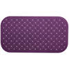 MSV Douche/bad anti-slip mat badkamer - rubber - paars - 36 x 76 cm - Badmatjes