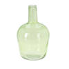 H&S Collection Fles Bloemenvaas San Remo - Gerecycled glas - groen transparant - D19 x H30 cm - Vazen