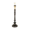 Steinhauer tafellamp Bois - zwart - metaal - 16 cm - E27 fitting - 3678ZW