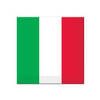 16x Italiaanse vlag feest bordjes 23 cm - Feestbordjes