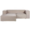 Beliani VERNON - Tweezitsbank-Beige-Fluweel