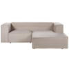 Beliani VERNON - Tweezitsbank-Beige-Fluweel