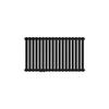 Badkamerradiator Horizontaal met middenaansluiting 600x1050 mm Zwart mat LuxeBath