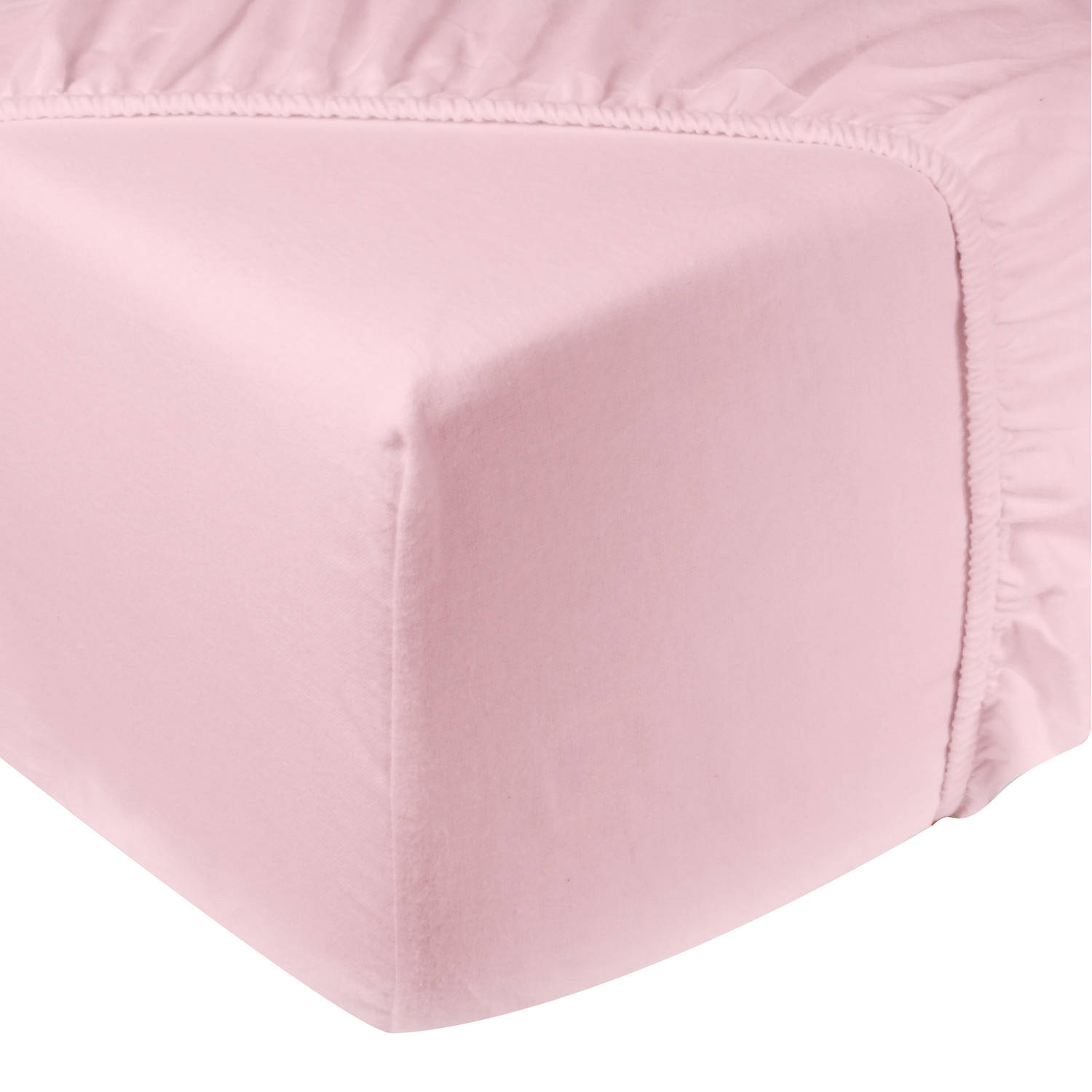 Hoeslaken flanel - 100% katoen - 140x200 - licht roze