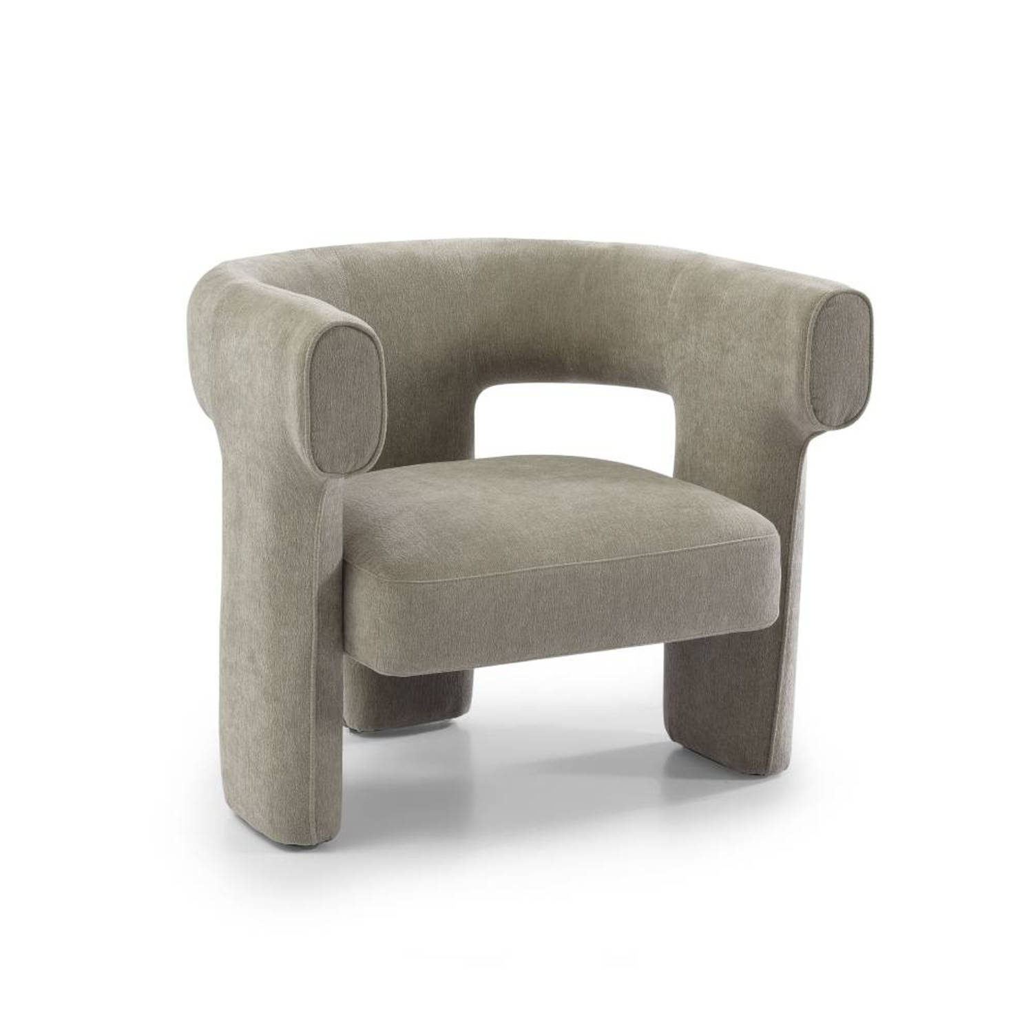 Bronx71® Scandinavische fauteuil Bibi chenille taupe