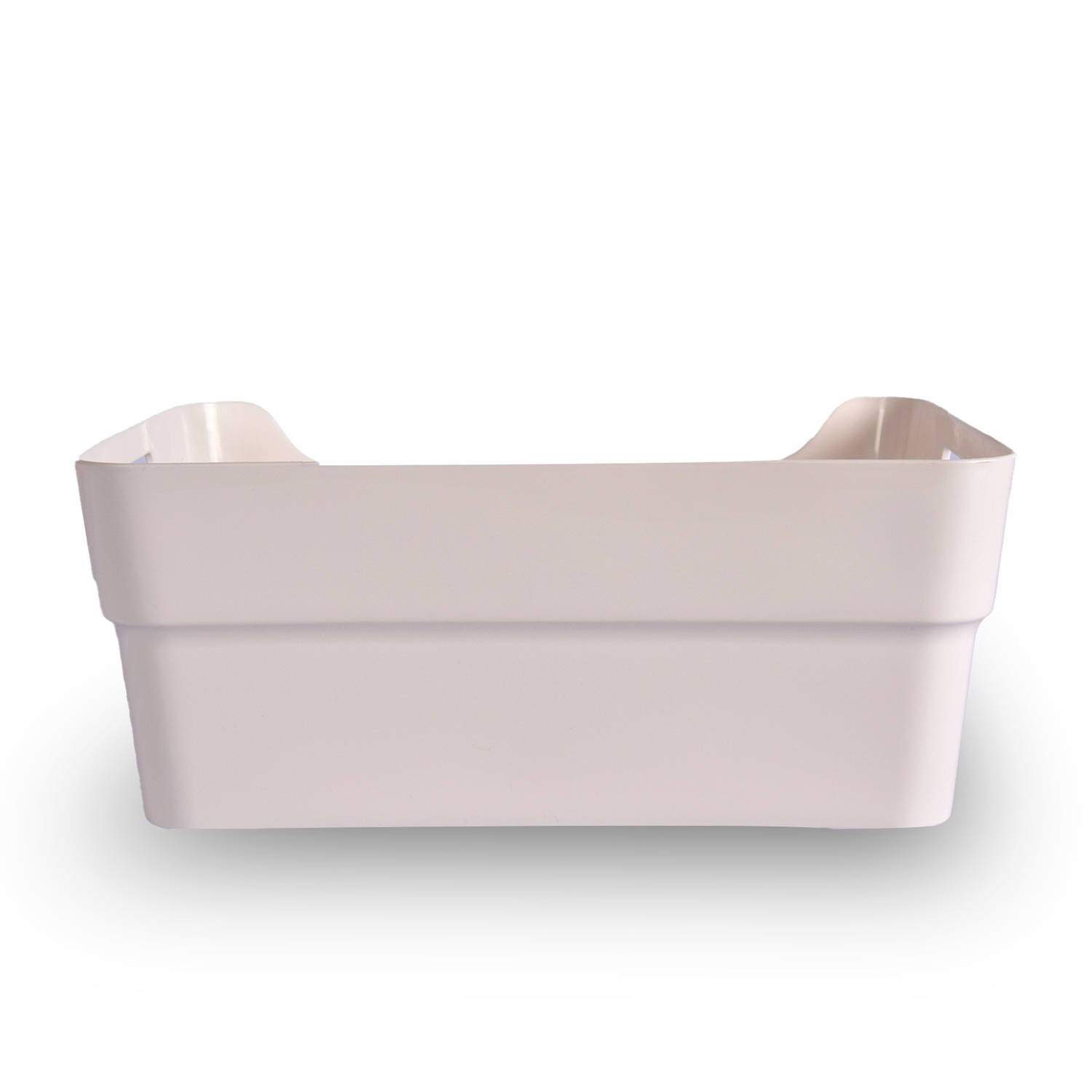 Witte Opbergbox van 100% Gerecycled Plastic | Waterdicht en Duurzaam | 23.5cm x 14cm x 34cm | Ideaal voor Slaapkamer Organizers en Klussenbox