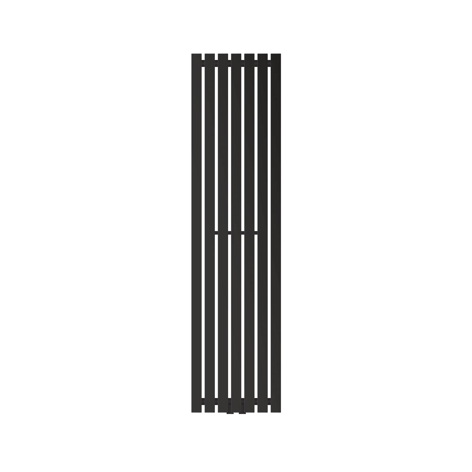 Badkamer radiator Stella 370x1400 mm zwart mat LuxeBath