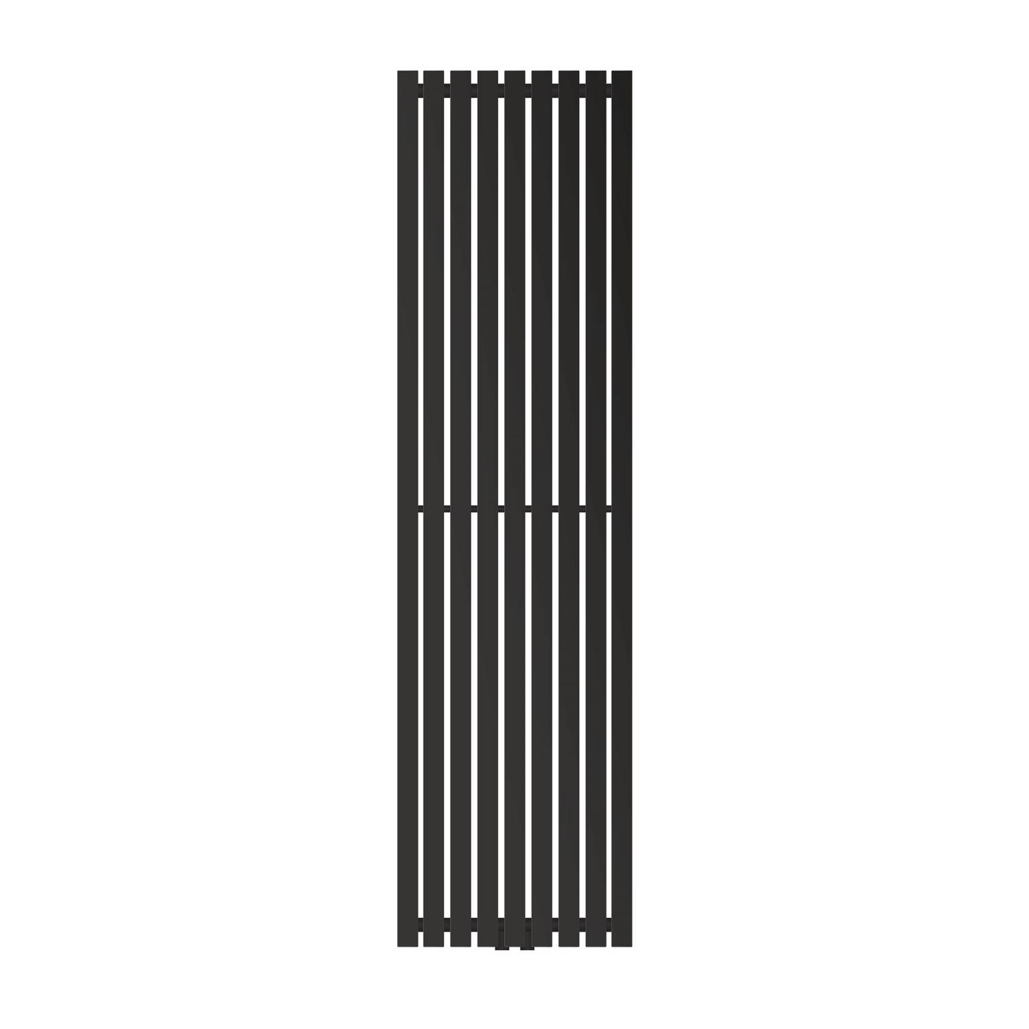 Badkamer radiator Stella 480x1800 mm zwart mat LuxeBath