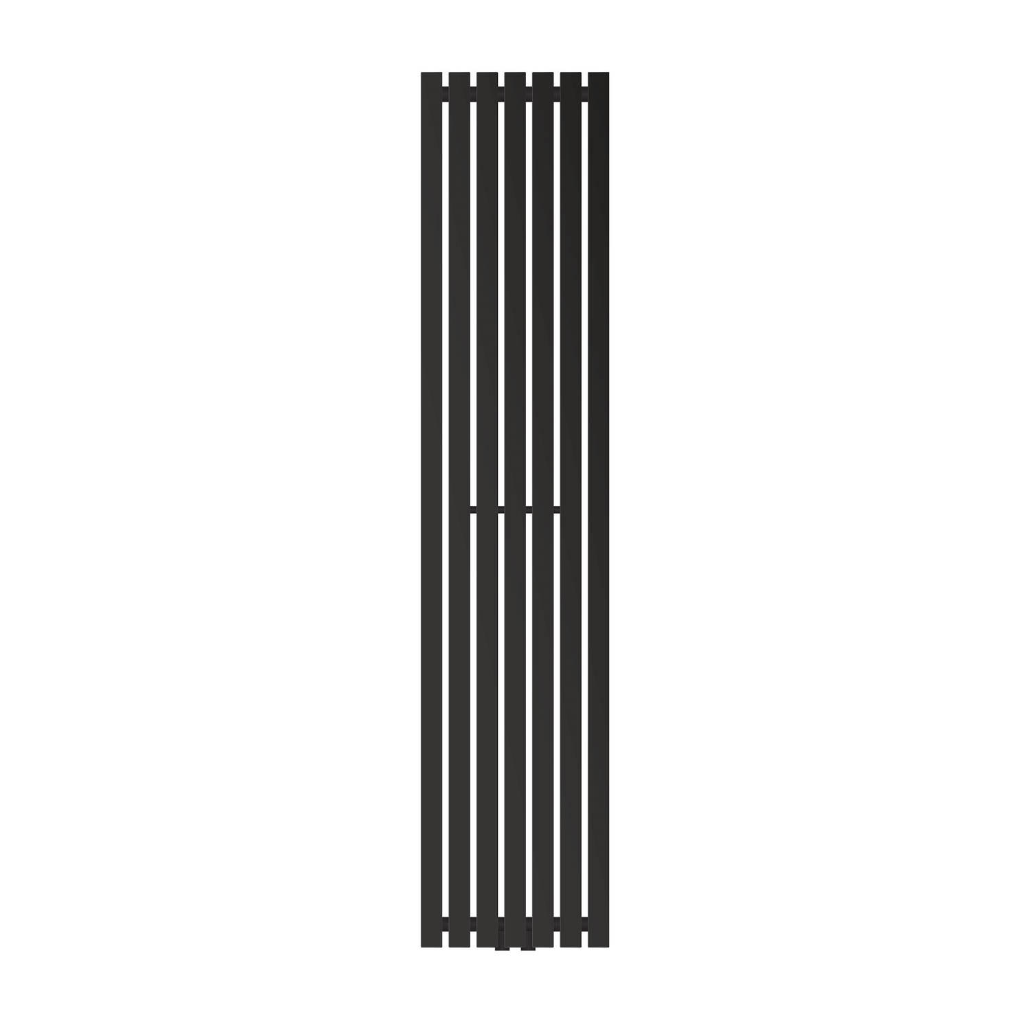 Badkamer radiator Stella 370x1800 mm zwart mat LuxeBath