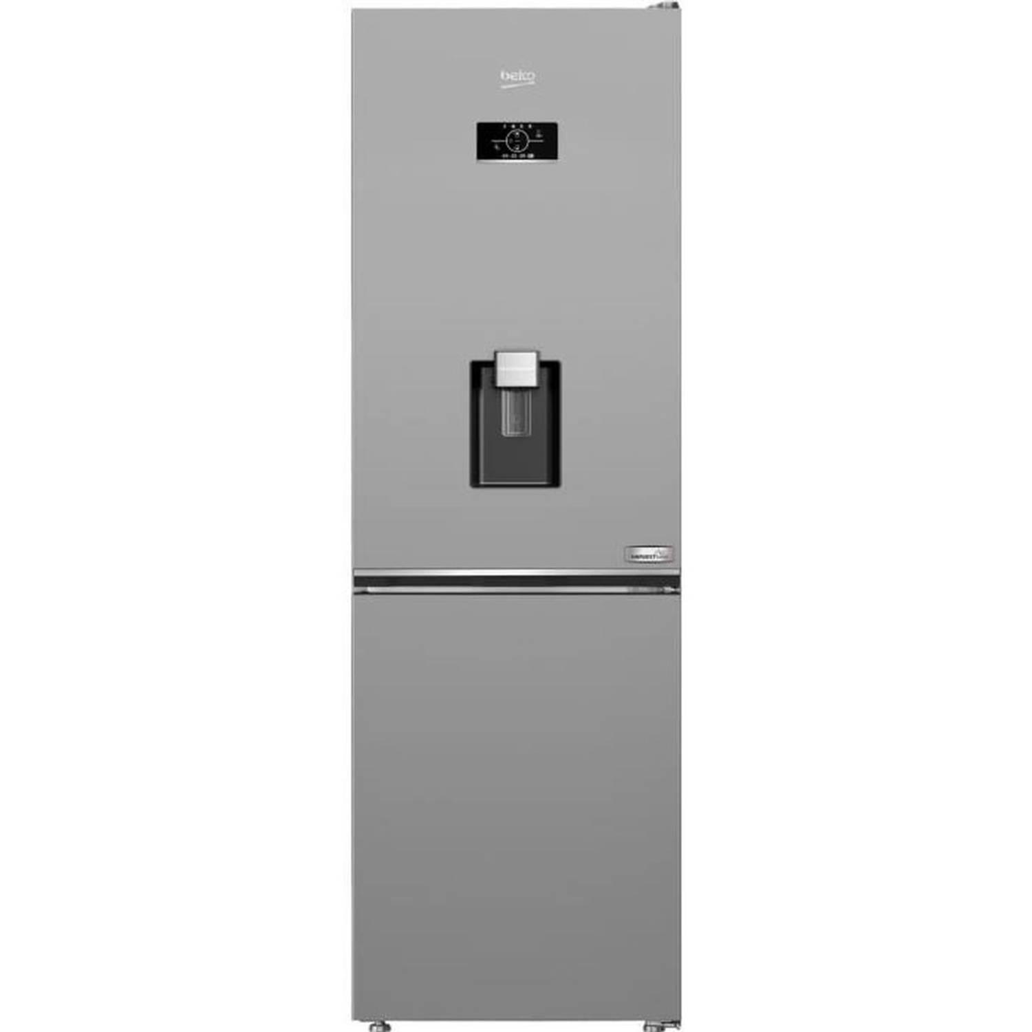 BEKO B3RCNE364HDS onderste koelkast met vriesvak 316 L (210+106) staalgrijs