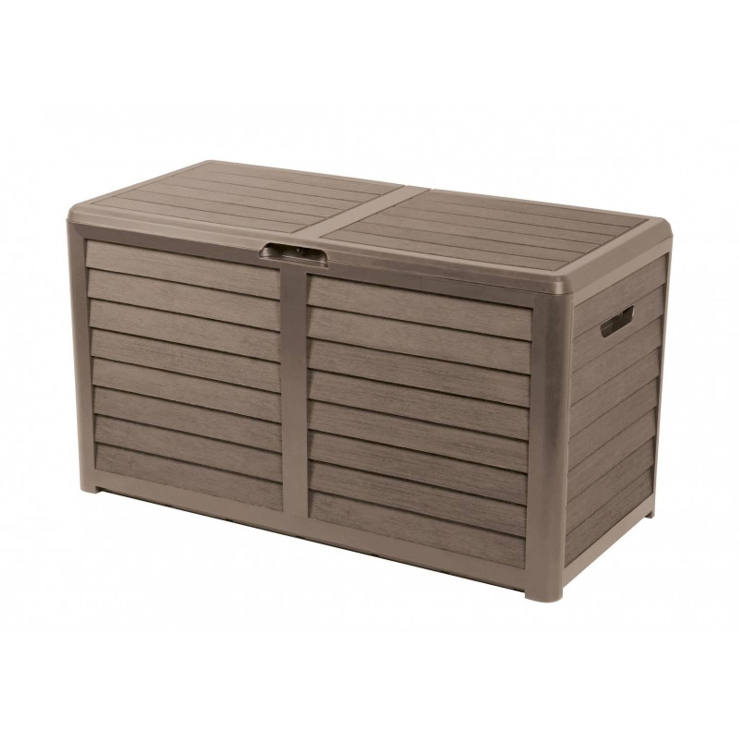 Tuinkussenbox 420L - Kussenbox voor Buiten - 117,3 x 65,3 x 54,8 cm - Opbergbox Tuin - Taupe