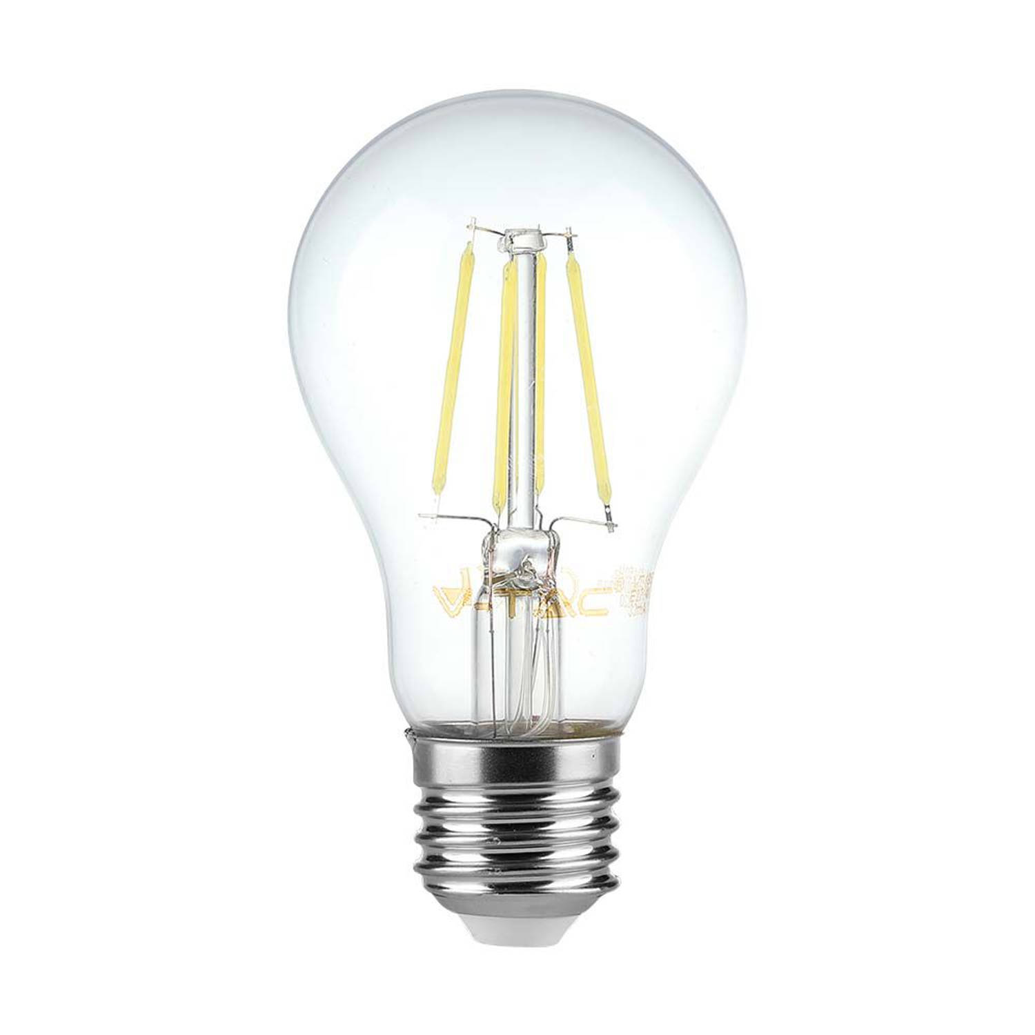 V-TAC VT-2288D-N E27 Transparante LED Lamp - Helder - GLS - IP20 - 8W - 720 Lumen - 3000K